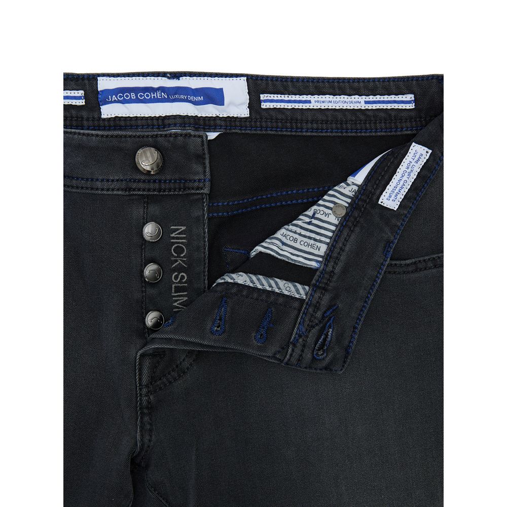 Jacob Cohen Schwarze Skinny Jeans aus Baumwolle
