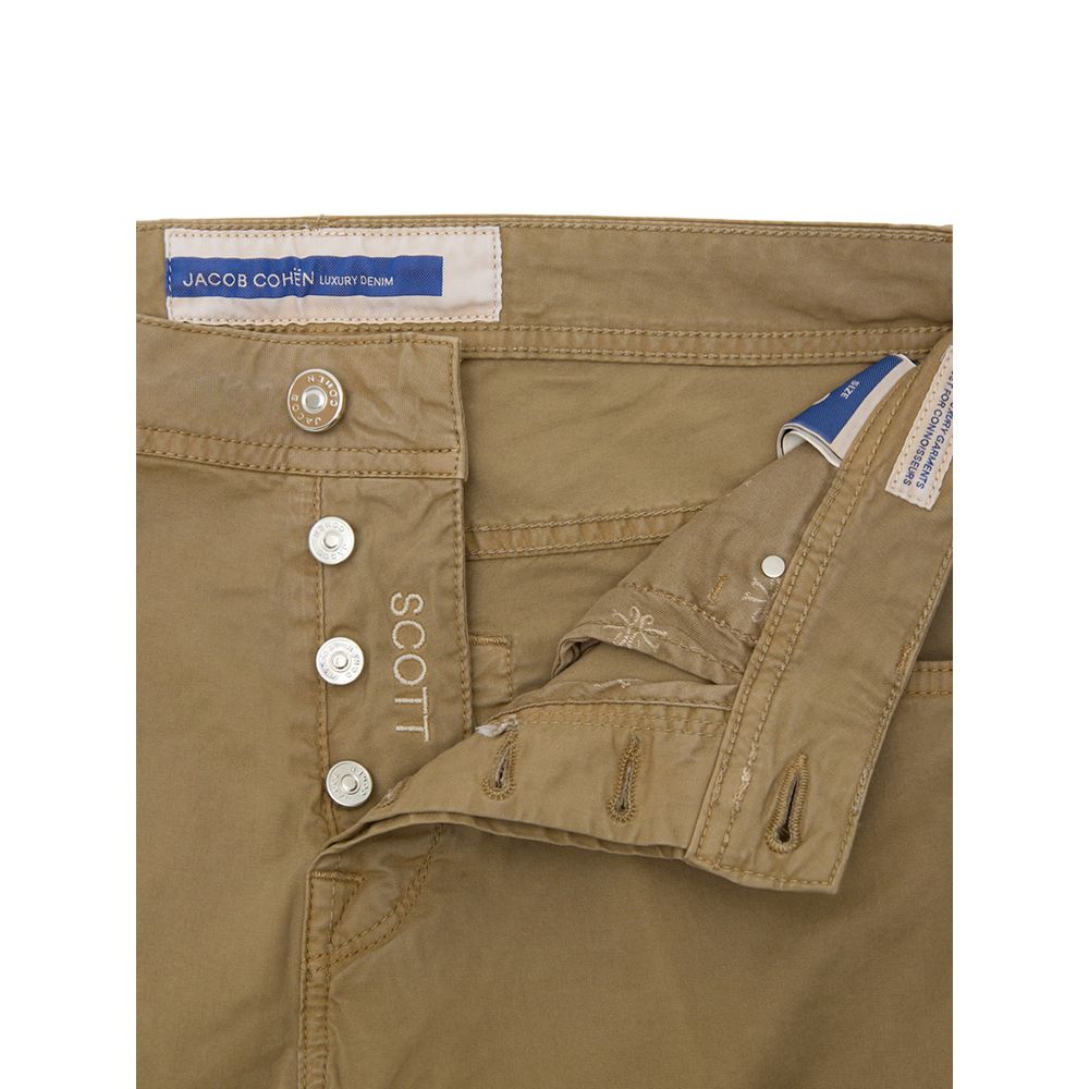Jacob Cohen Beige Baumwoll-Skinny-Hose