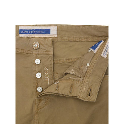 Jacob Cohen Beige Baumwoll-Skinny-Hose