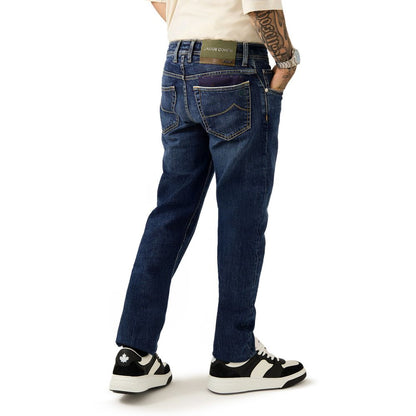 Jacob Cohen Blaue Skinny Jeans aus Baumwolle
