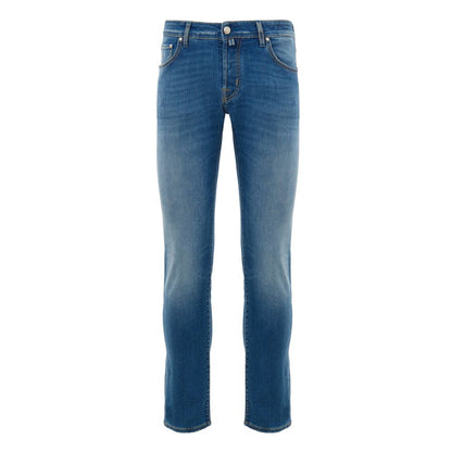 Jacob Cohen Blue Cotton Skinny Jeans