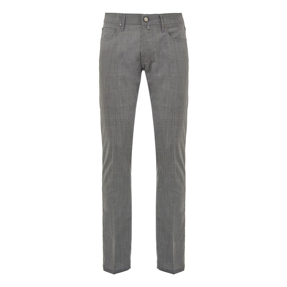 Jacob Cohen Gray Wool Casual Pants