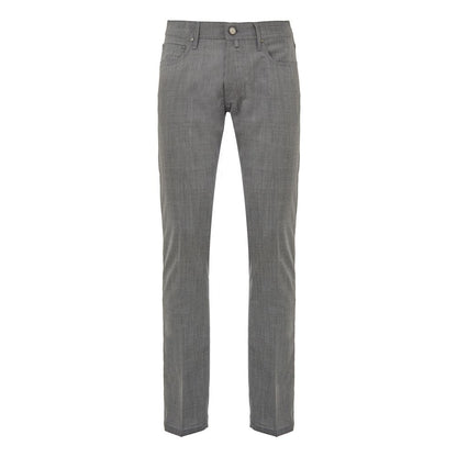 Jacob Cohen Gray Wool Casual Pants