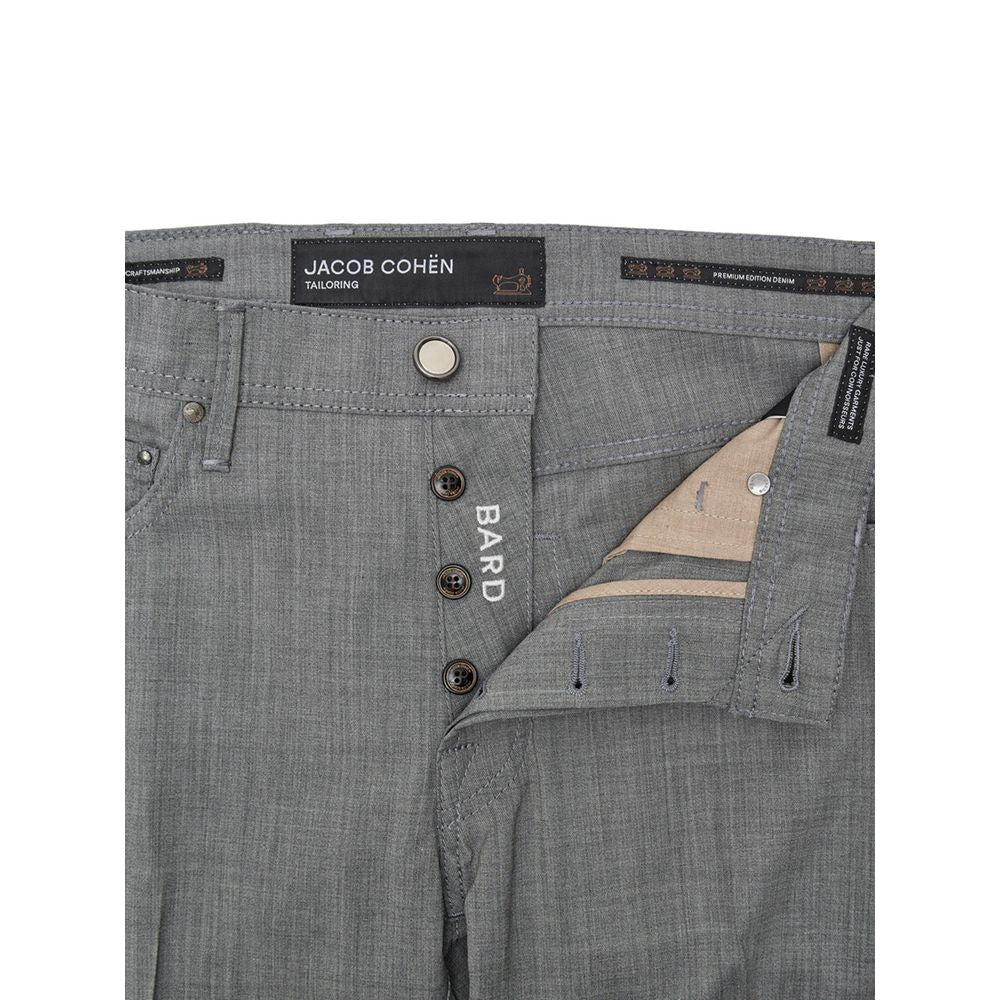 Jacob Cohen Gray Wool Casual Pants
