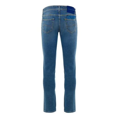 Jacob Cohen Blaue Skinny Jeans aus Baumwolle