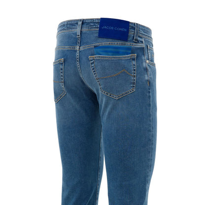 Jacob Cohen Blaue Skinny Jeans aus Baumwolle