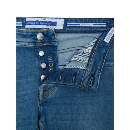 Jacob Cohen Blaue Skinny Jeans aus Baumwolle
