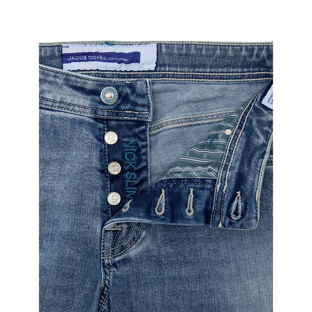 Jacob Cohen Blaue Skinny Jeans aus Baumwolle