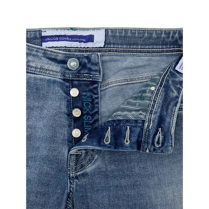 Jacob Cohen Blaue Skinny Jeans aus Baumwolle