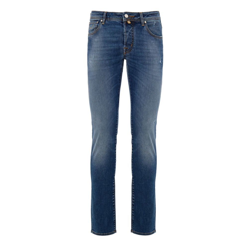 Jacob Cohen Blaue Skinny Jeans aus Baumwolle