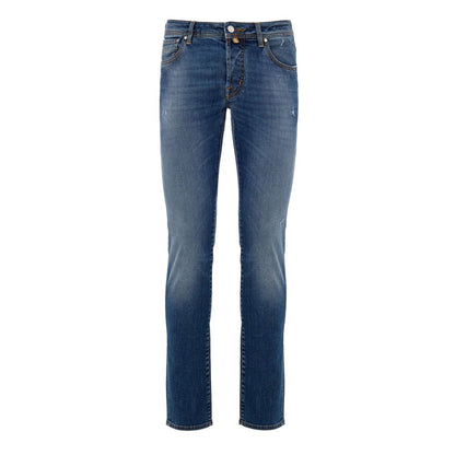 Jacob Cohen Blaue Skinny Jeans aus Baumwolle