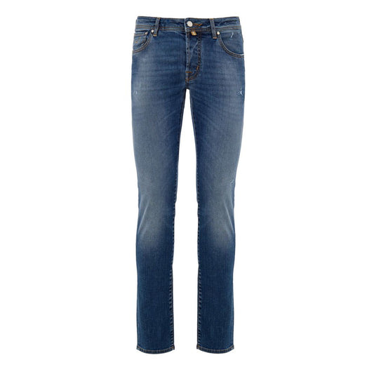 Jacob Cohen Blaue Skinny Jeans aus Baumwolle