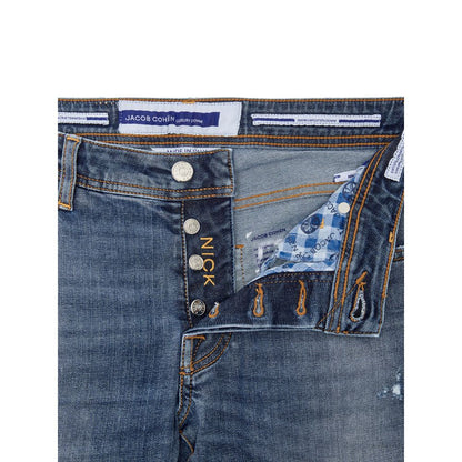 Jacob Cohen Blaue Skinny Jeans aus Baumwolle