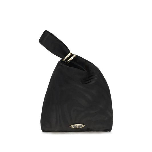 Schwarze Seidenclutch von Emilio Pucci