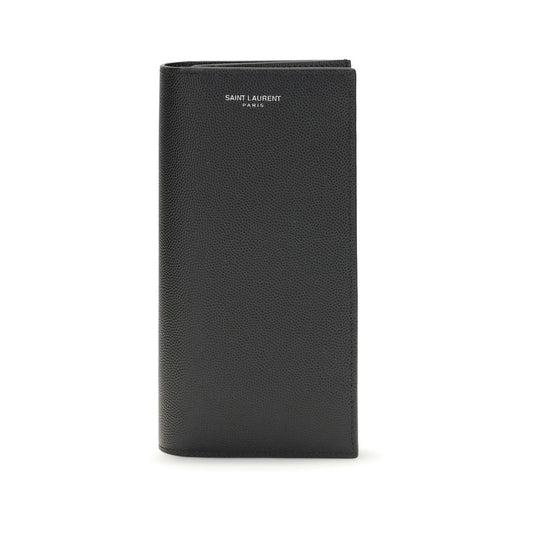Saint Laurent Portemonnaie aus schwarzem Kalbsleder (Bos Taurus)