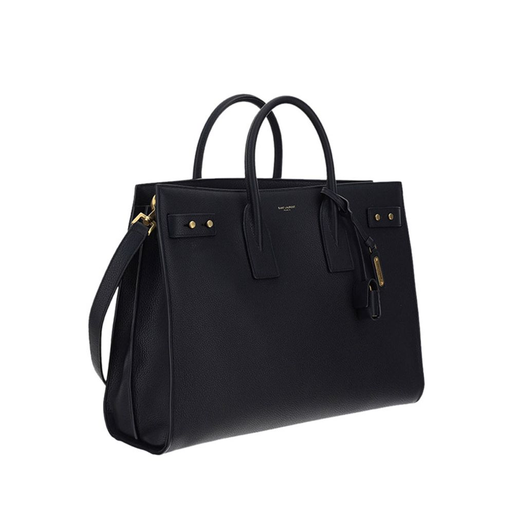 Saint Laurent Handtasche aus schwarzem Kalbsleder (Bos Taurus)