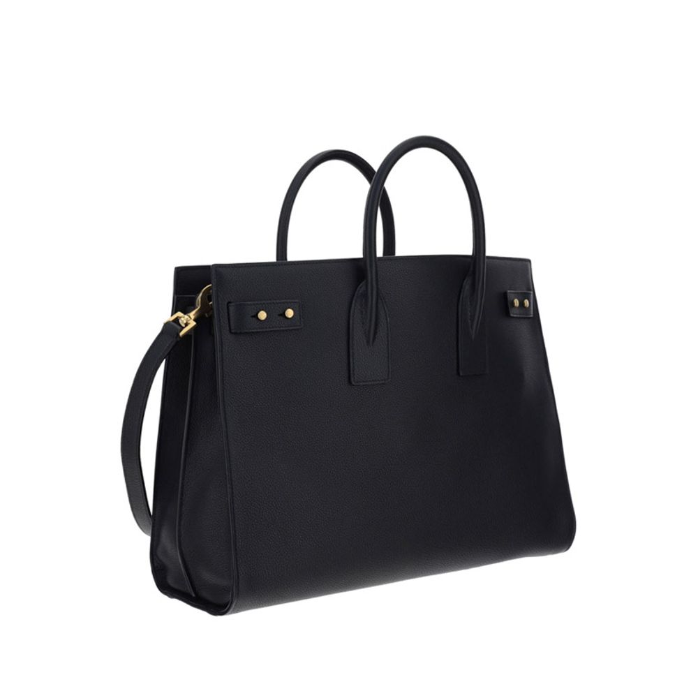 Saint Laurent Handtasche aus schwarzem Kalbsleder (Bos Taurus)