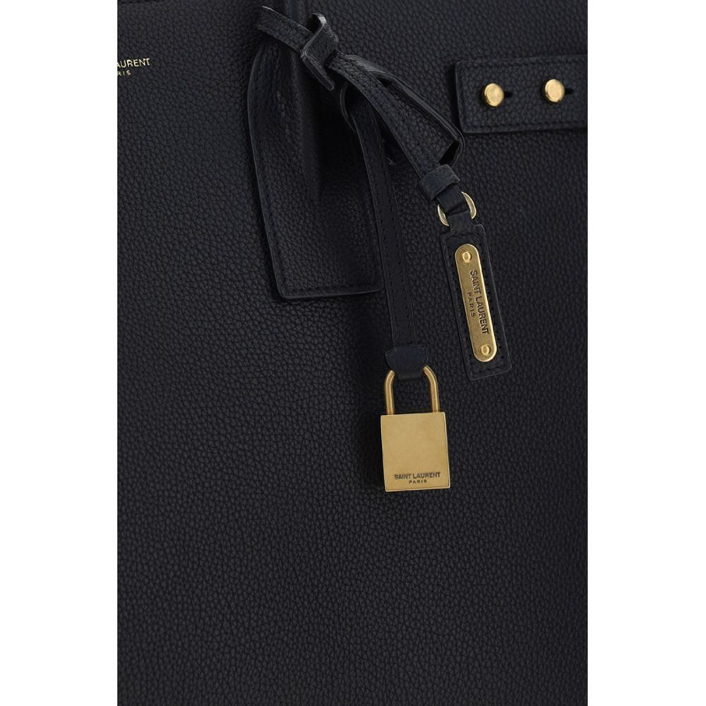 Saint Laurent Handtasche aus schwarzem Kalbsleder (Bos Taurus)