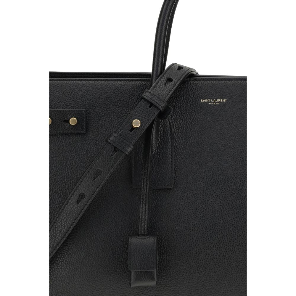 Saint Laurent Handtasche aus schwarzem Kalbsleder (Bos Taurus)