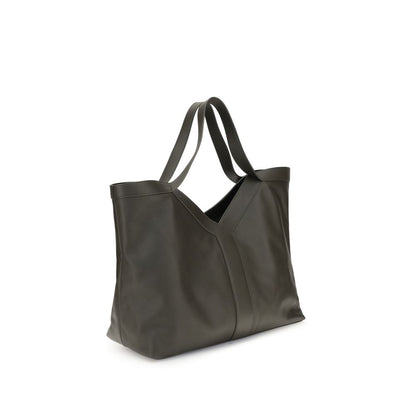 Saint Laurent Schultertasche aus grünem Kalbsleder (Bos Taurus)