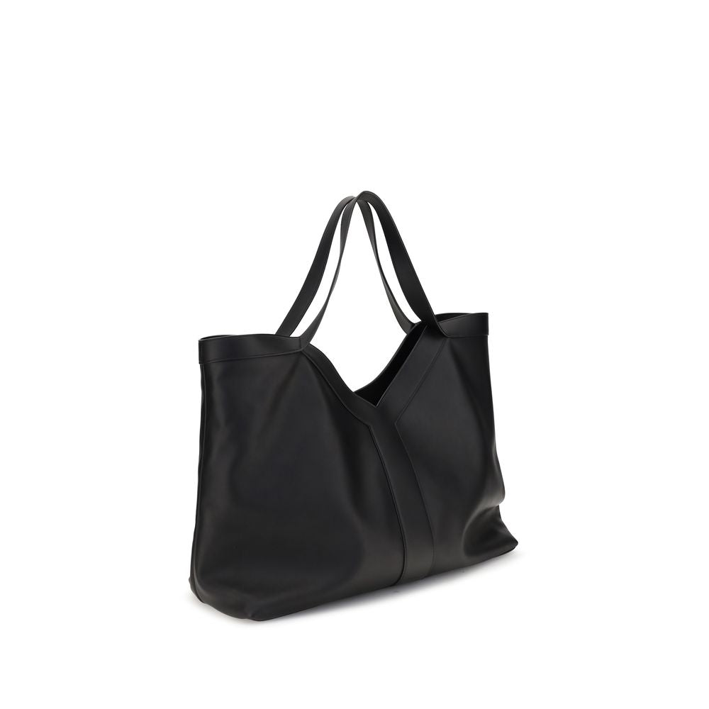 Saint Laurent Schultertasche aus schwarzem Kalbsleder (Bos Taurus)