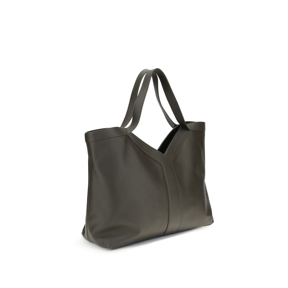 Saint Laurent Schultertasche aus grünem Kalbsleder (Bos Taurus)