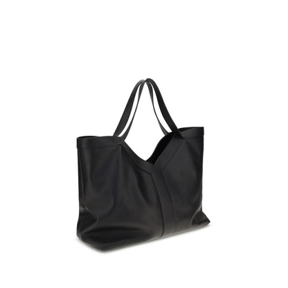 Saint Laurent Schultertasche aus schwarzem Kalbsleder (Bos Taurus)