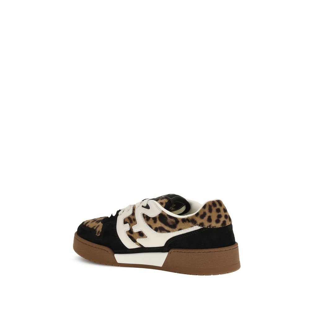 Fendi braune Kalbsleder-Sneaker Modell Bos Taurus Athletic