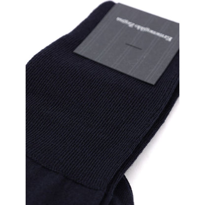 ZEGNA Wollsocken in Marineblau