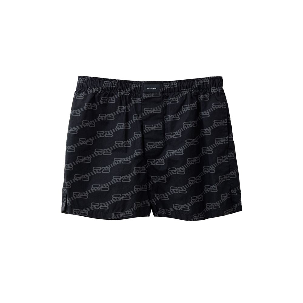 Balenciaga Schwarze Baumwoll-Bermuda