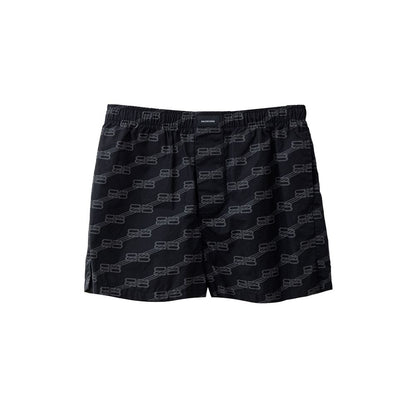 Balenciaga Schwarze Baumwoll-Bermuda