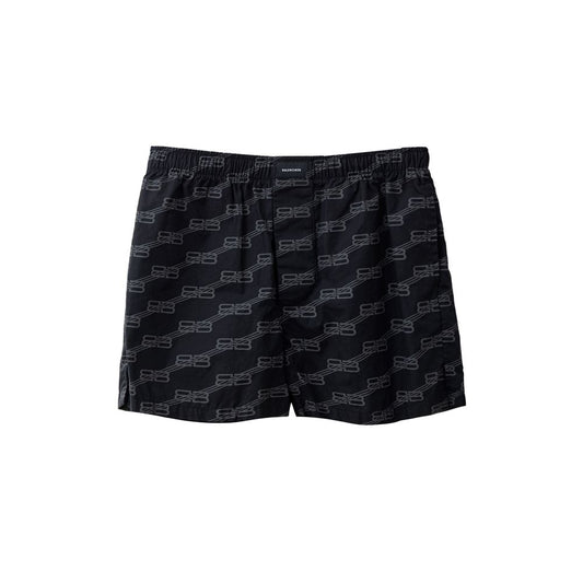 Balenciaga Schwarze Baumwoll-Bermuda