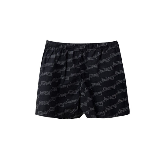 Balenciaga Schwarze Baumwoll-Bermuda