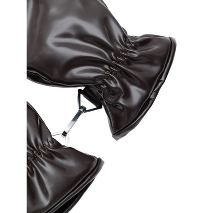 Bottega Veneta Brauner Polyesterhandschuh