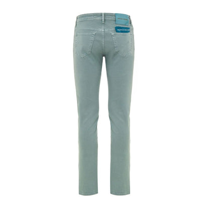 Jacob Cohen Green Cotton Skinny Jeans