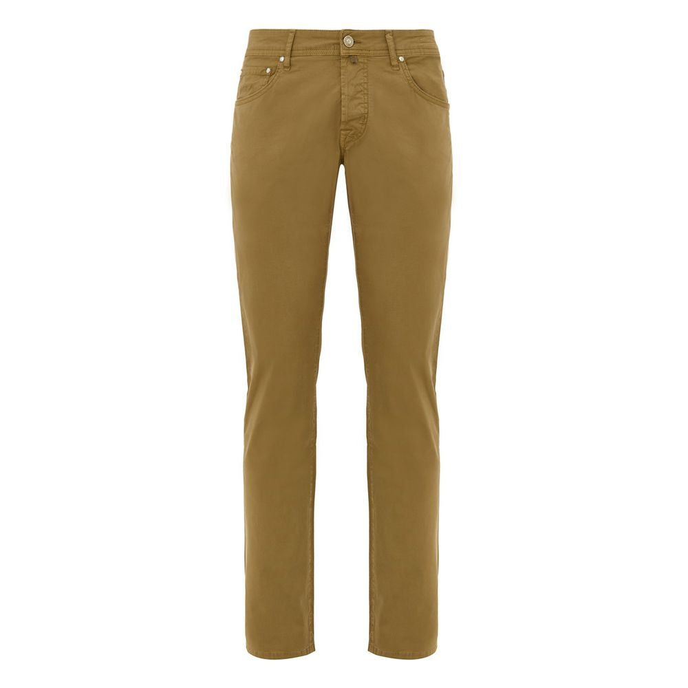 Jacob Cohen Gelbe Skinny-Hose aus Baumwolle