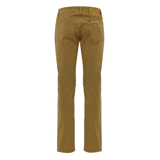 Jacob Cohen Gelbe Skinny-Hose aus Baumwolle