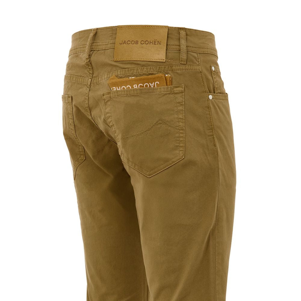 Jacob Cohen Gelbe Skinny-Hose aus Baumwolle
