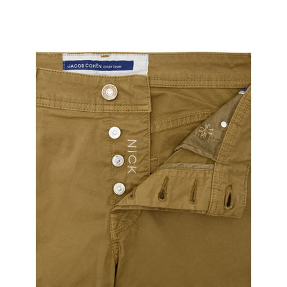 Jacob Cohen Gelbe Skinny-Hose aus Baumwolle
