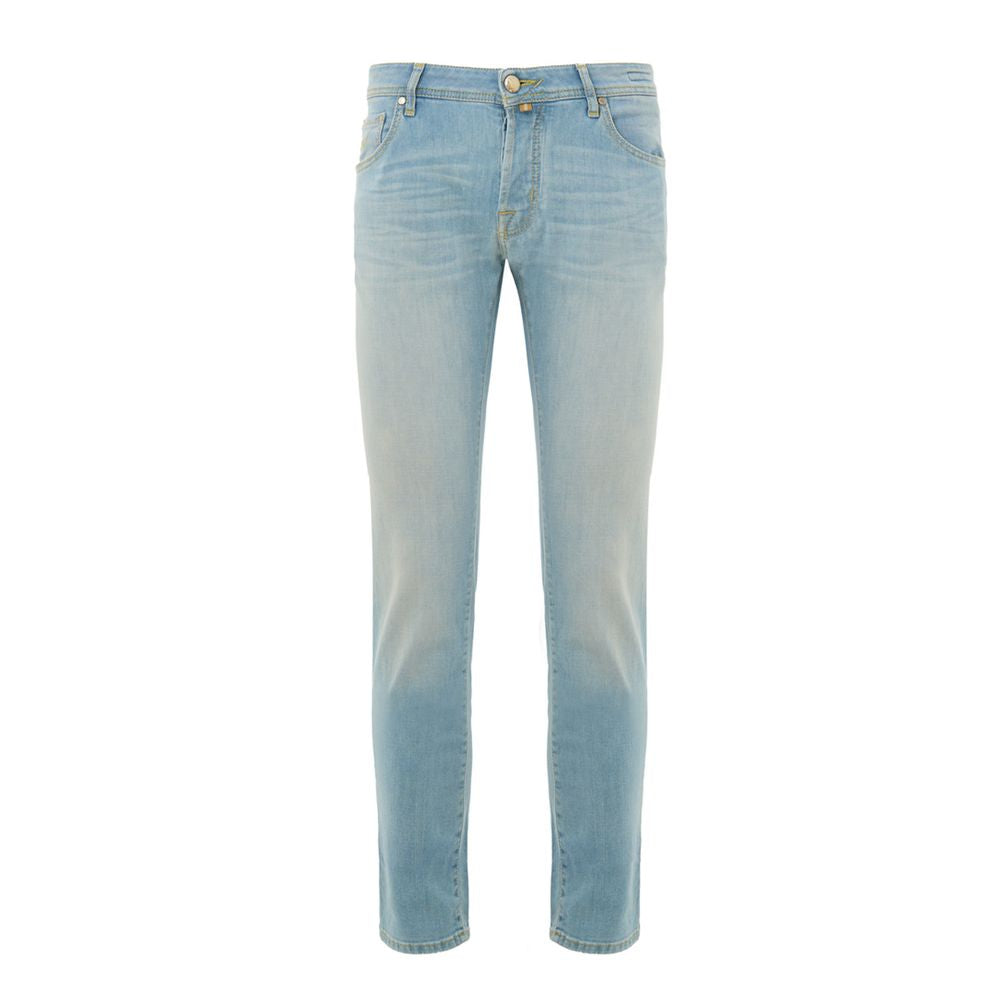 Jacob Cohen Blue Cotton Skinny Jeans