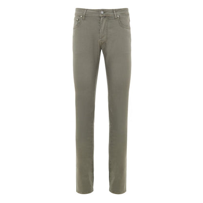 Jacob Cohen Gray Cotton Skinny Pants