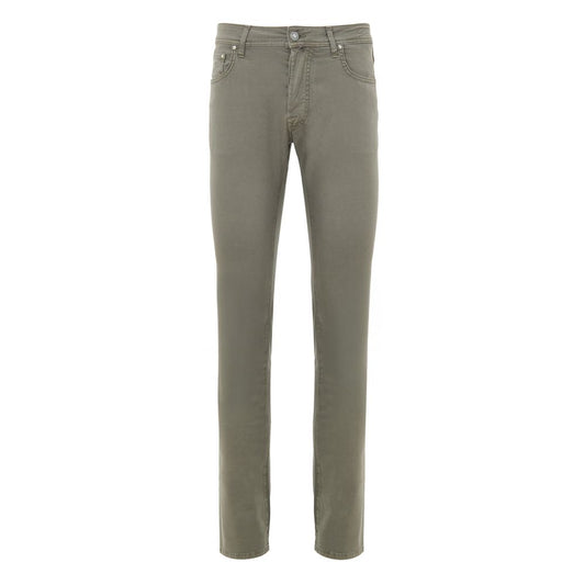 Jacob Cohen Graue Skinny-Hose aus Baumwolle