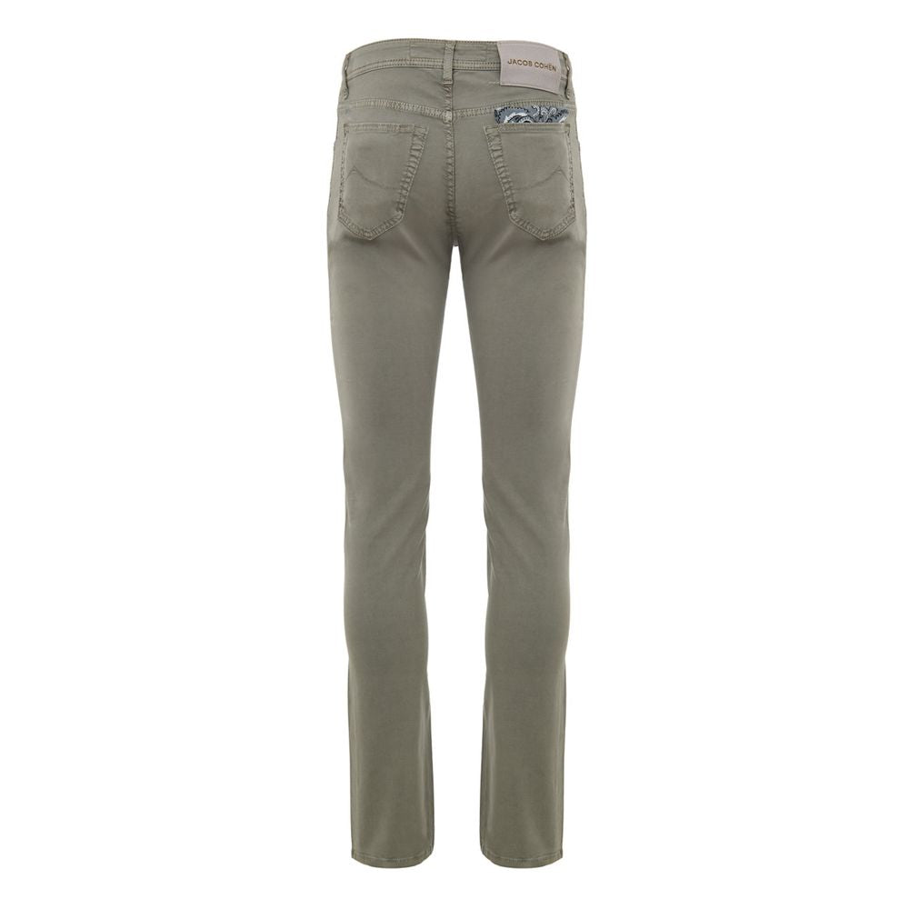 Jacob Cohen Gray Cotton Skinny Pants