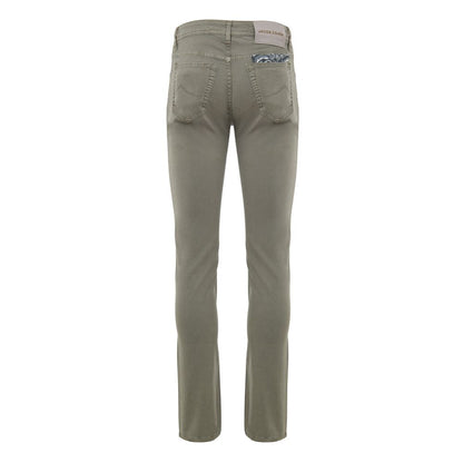 Jacob Cohen Gray Cotton Skinny Pants