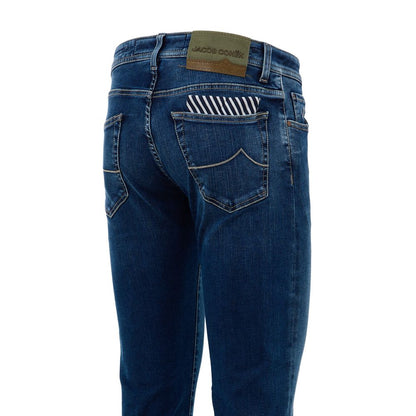 Jacob Cohen Blaue Skinny Jeans aus Baumwolle