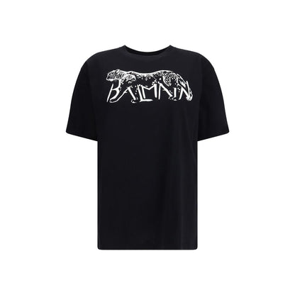 Balmain T-Shirt mit Leopardenmuster