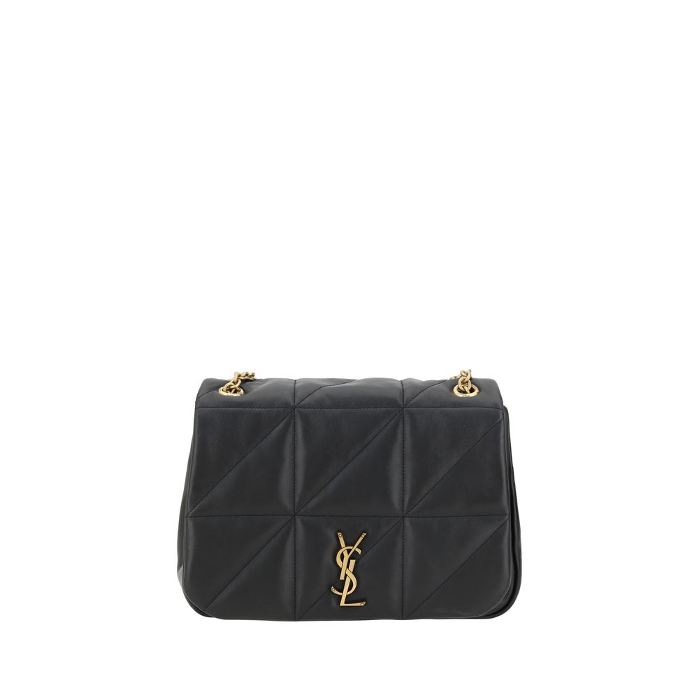 Saint Laurent Schultertasche aus schwarzem Kalbsleder (Bos Taurus)