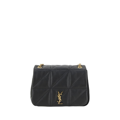 Saint Laurent Schultertasche aus schwarzem Kalbsleder (Bos Taurus)