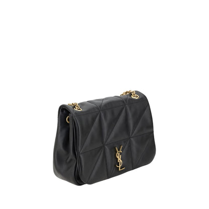 Saint Laurent Schultertasche aus schwarzem Kalbsleder (Bos Taurus)