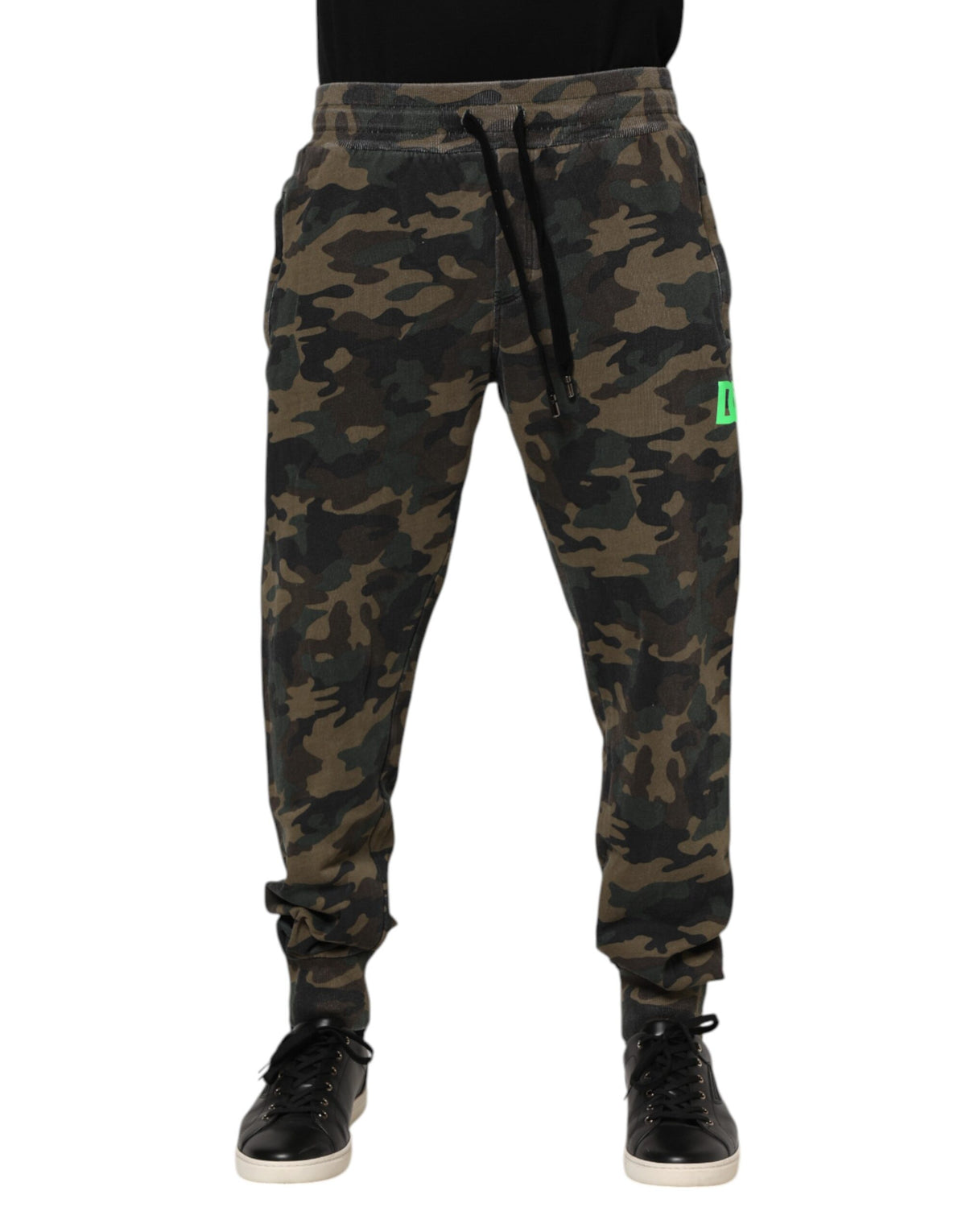 Dolce &amp; Gabbana Mehrfarbige Camouflage-Jogginghose aus Baumwolle für Herren
